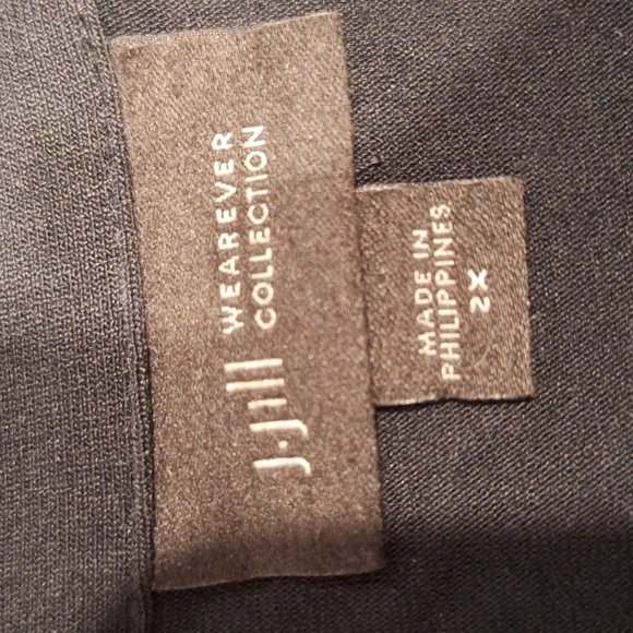 E womens J.Jill stretch short sleeve pullover plus size top 2X - Picture 4 of 5